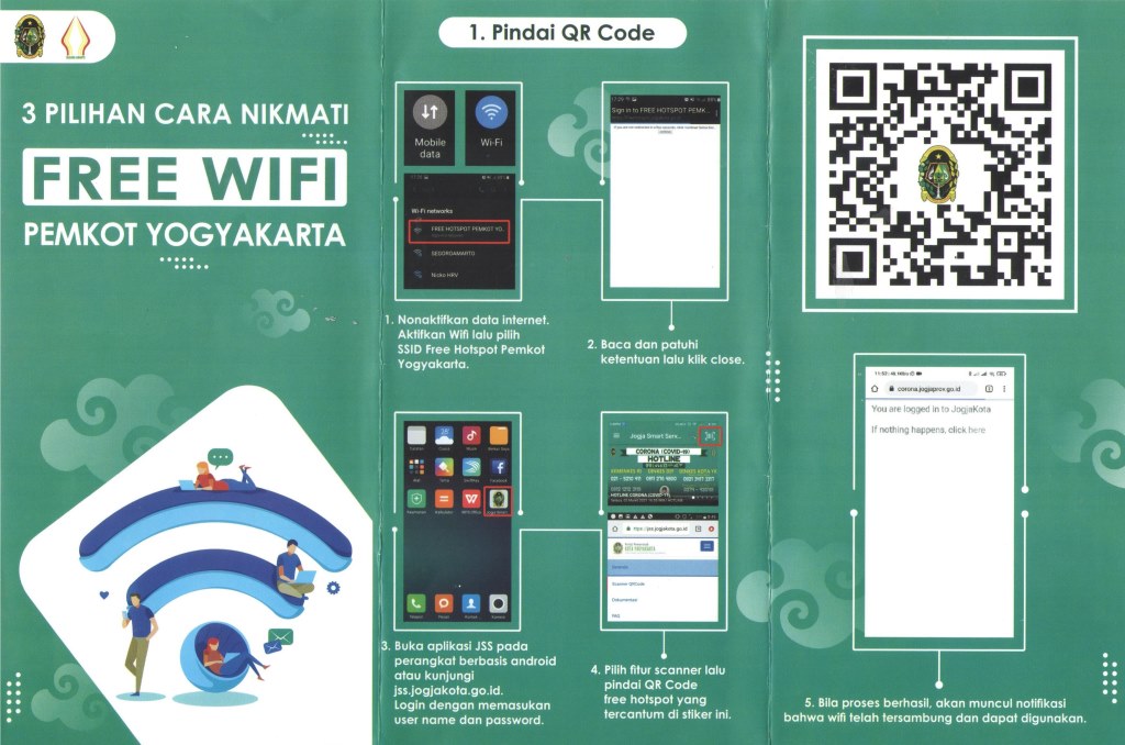 3 Pilihan Cara Menikmati Free Wifi Pemkot Yogyakarta